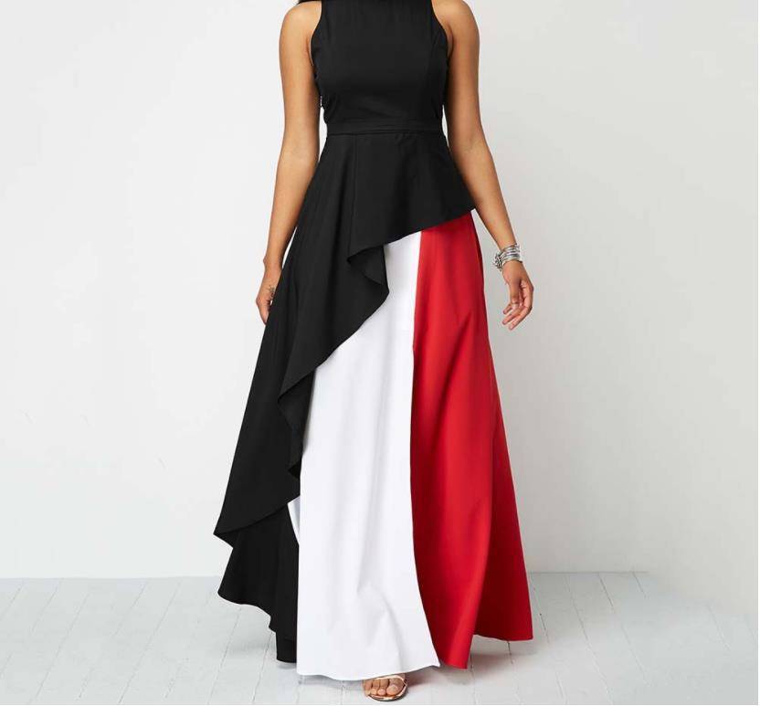Farbenfrohes Oversize Damenkleid