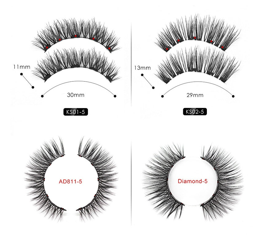 Natural Eyelashes & Tweezer Set