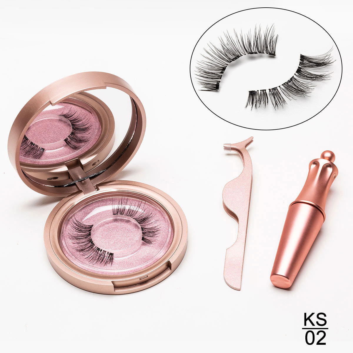 Natural Eyelashes & Tweezer Set
