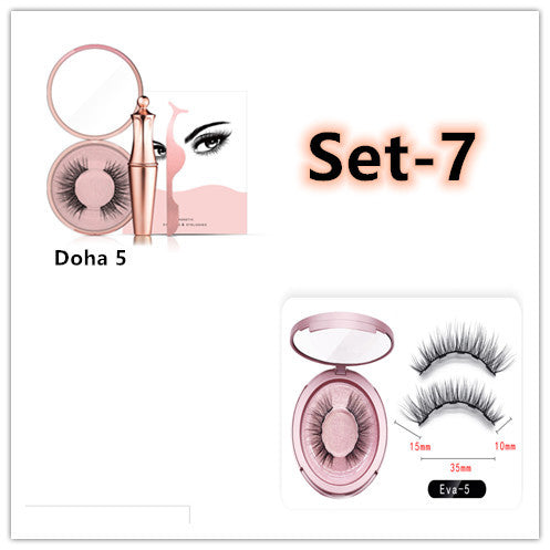 Natural Eyelashes & Tweezer Set