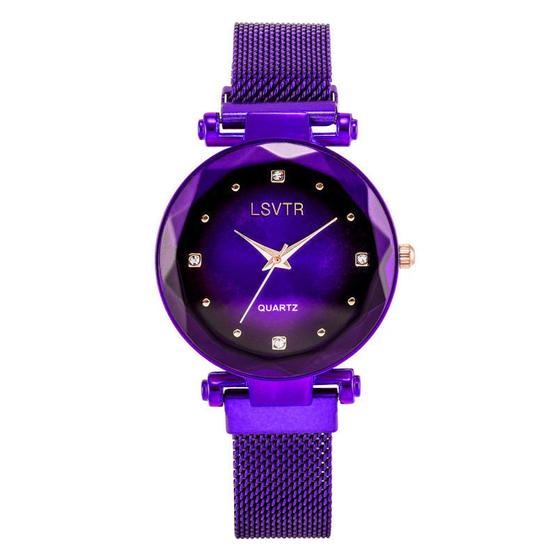 Women Kristall Armbanduhr