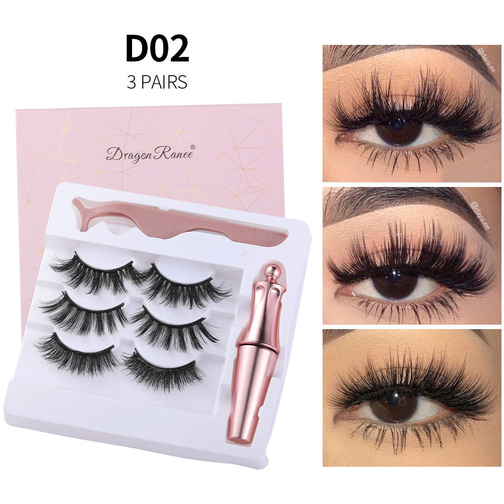 Natural Eyelashes & Tweezer Set