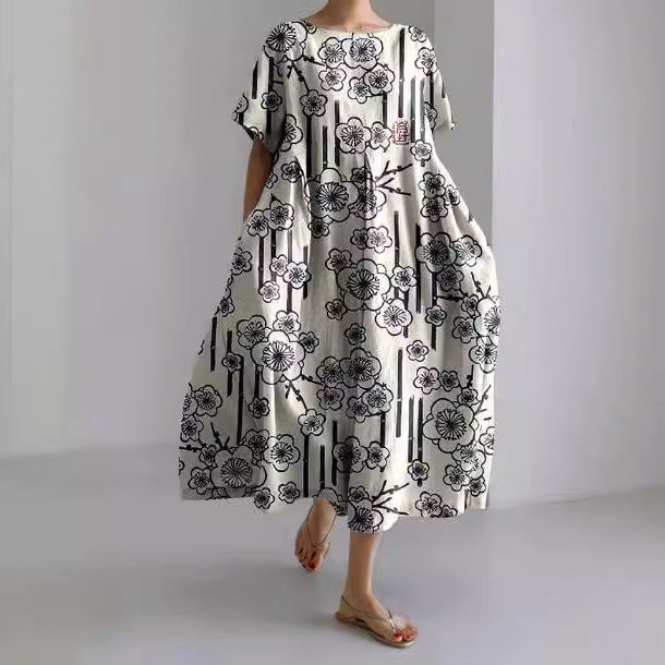 Leichtes Sommerkleid (Bis 5XL)