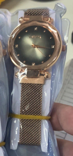 Women Kristall Armbanduhr