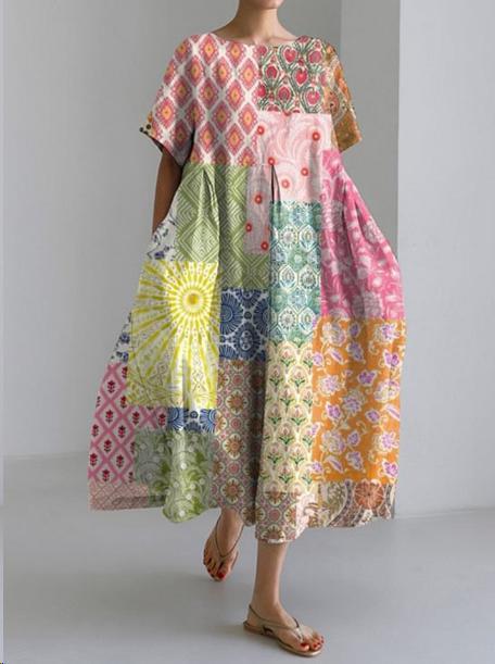 Leichtes Sommerkleid (Bis 5XL)