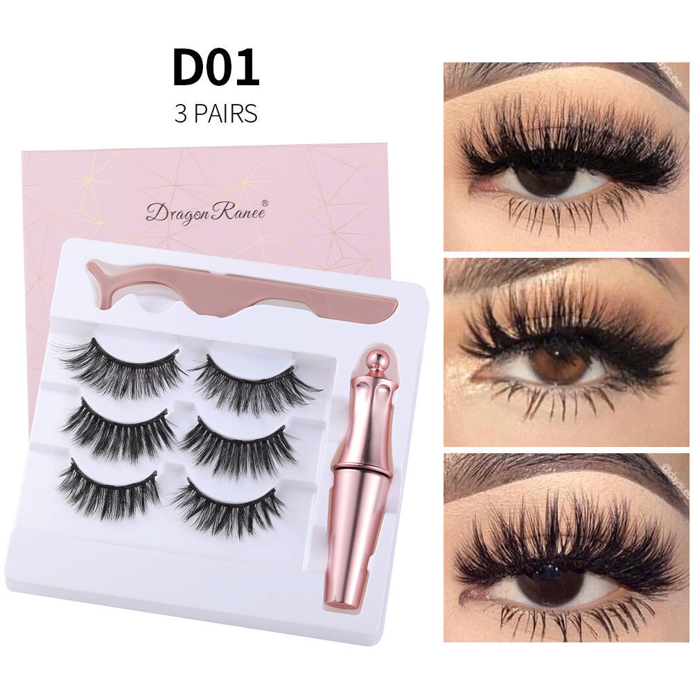 Natural Eyelashes & Tweezer Set