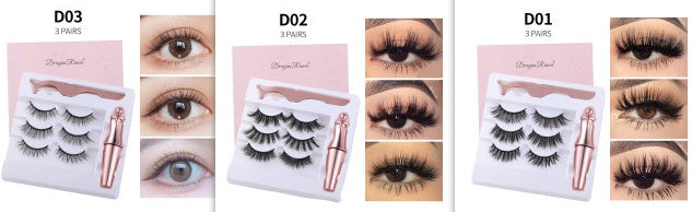Natural Eyelashes & Tweezer Set