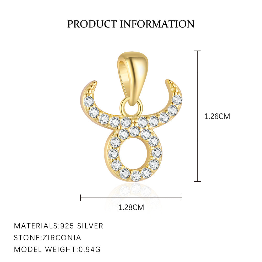 S925 Sterling Silver , Sternzeichen Anhänger