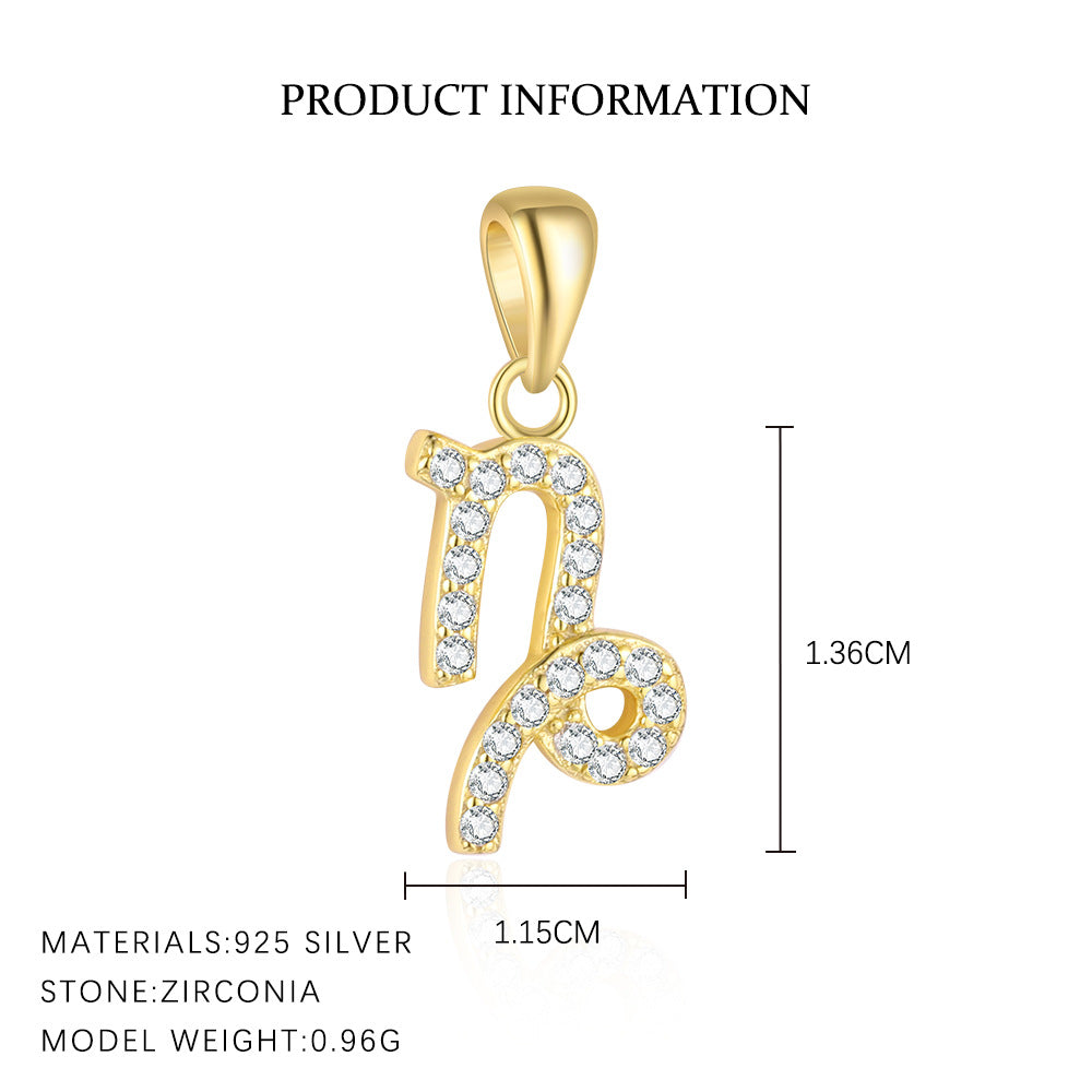 S925 Sterling Silver , Sternzeichen Anhänger