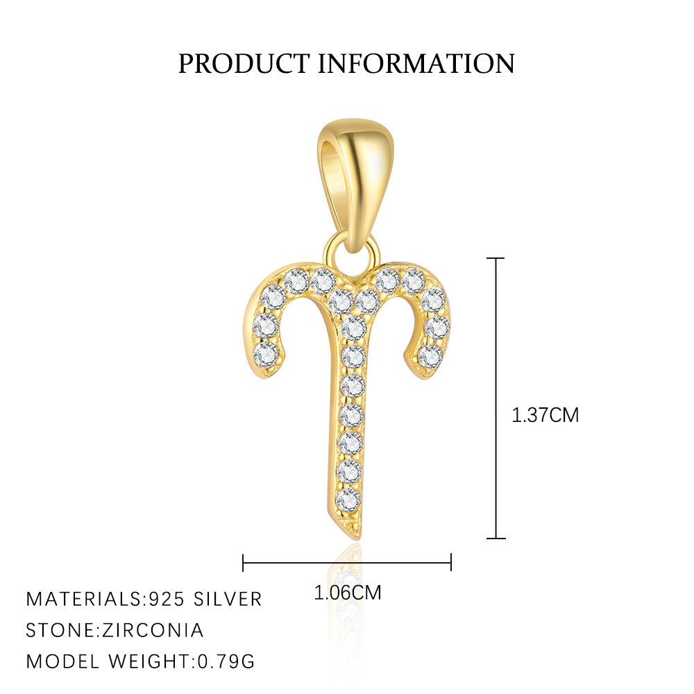 S925 Sterling Silver , Sternzeichen Anhänger