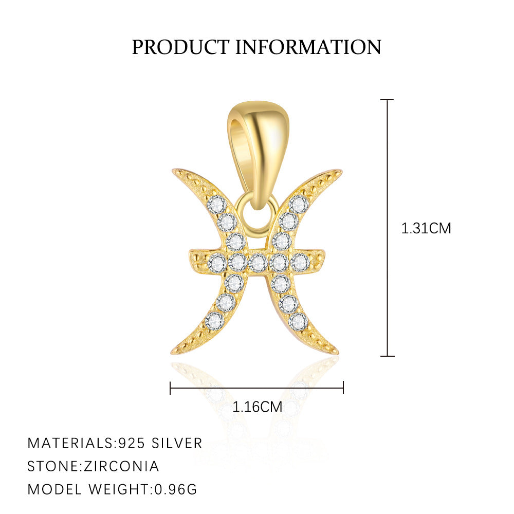 S925 Sterling Silver , Sternzeichen Anhänger