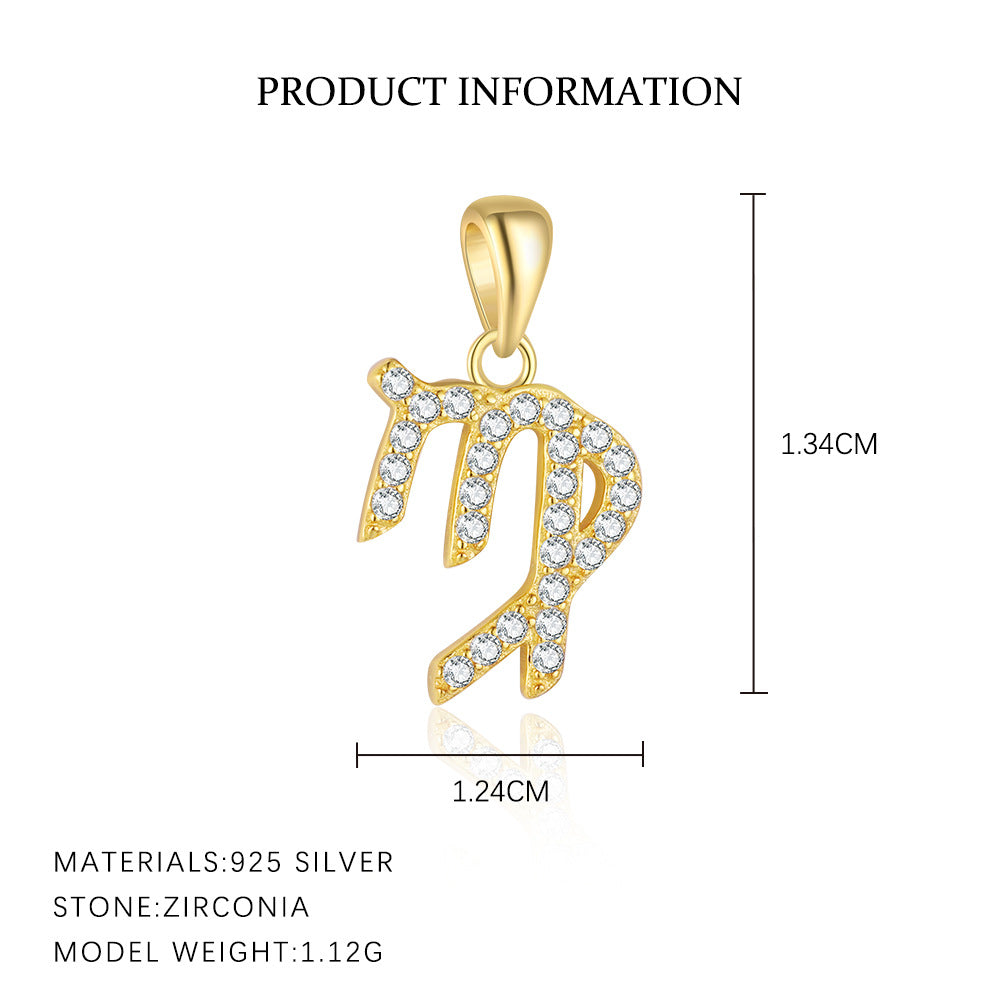 S925 Sterling Silver , Sternzeichen Anhänger